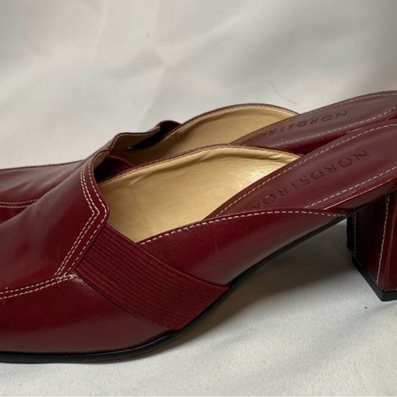 Nordstrom Burgundy Leather Mules - Picture 7 of 15